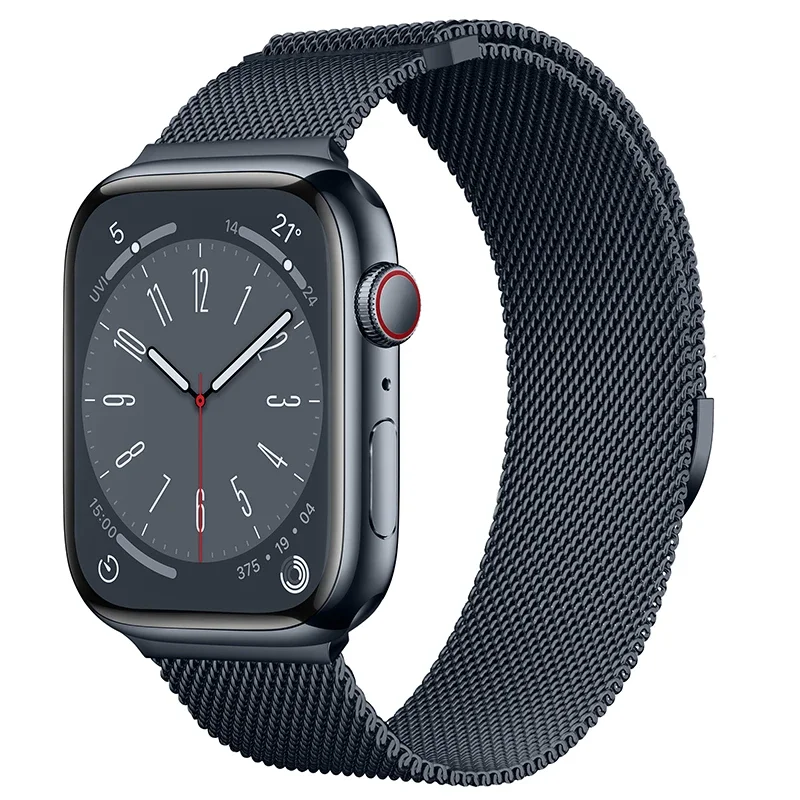 Apple Watch Series 10 42mm Reim Milanese Loop, Midnight Blue Apple Watch Series 10 42mm Reim Milanese Loop, Midnight Blue
