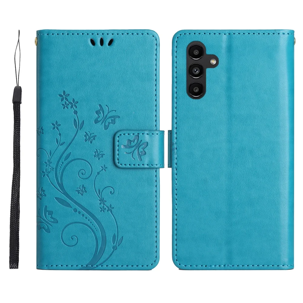 Samsung Galaxy S26 FE Mobiletui med sommerfugler, Blå