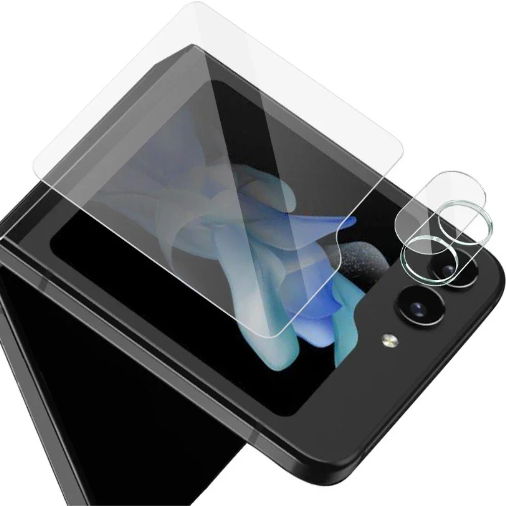 Imak Samsung Galaxy Z Flip 5 Skjermbeskytter for ytterskjerm og linsebeskytter i herdet glass Gjennomsiktig Imak Samsung Galaxy Z Flip 5 Skjermbeskytter for ytterskjerm og linsebeskytter i herdet glass Gjennomsiktig