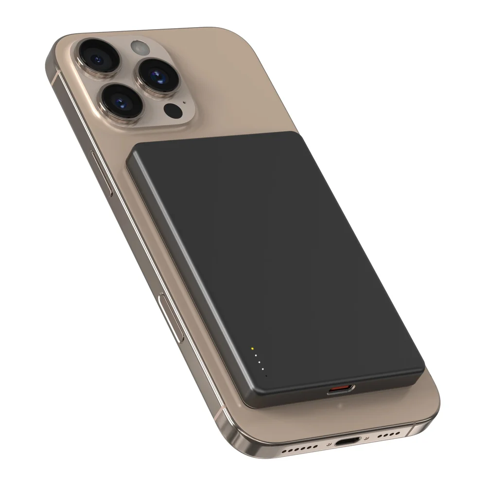 Mobique Trådløs Magnetisk Powerbank 5000mAh, Svart