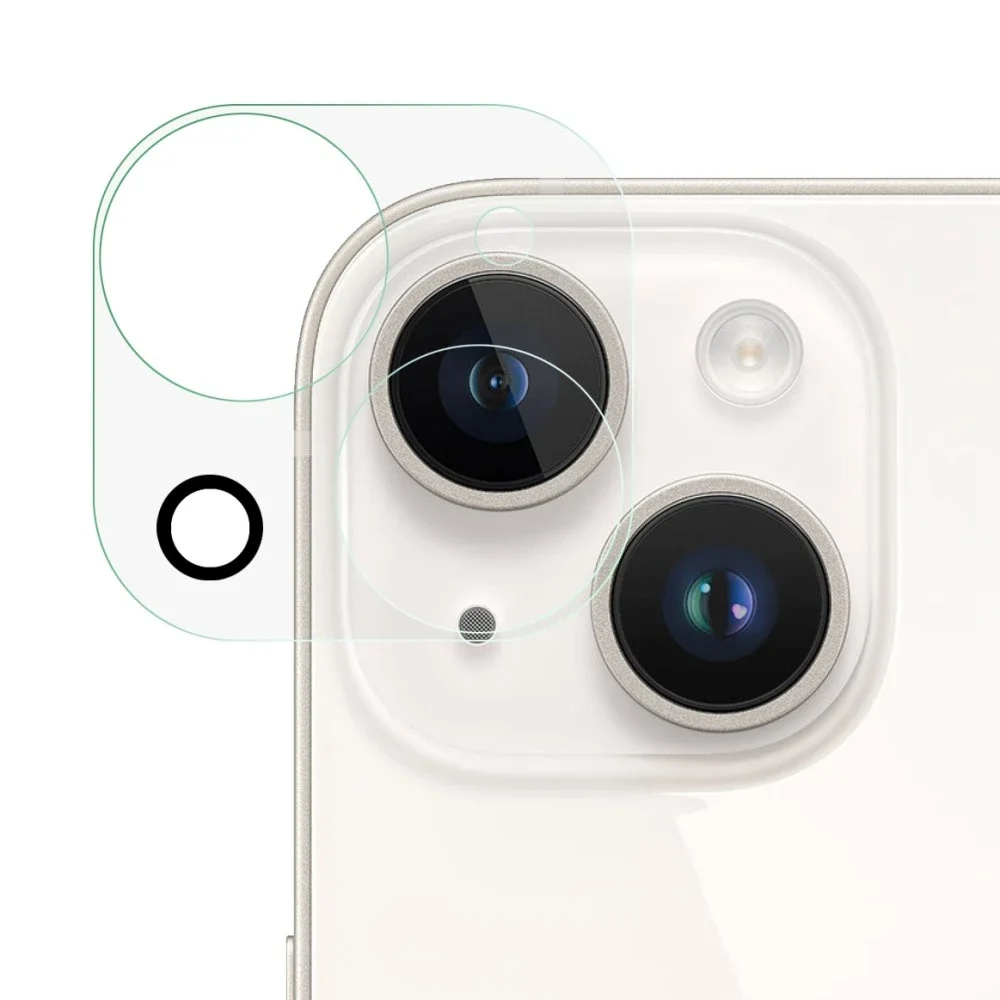 iPhone 14 Plus Kameralinsebeskyttelse i herdet glass iPhone 14 Plus Kameralinsebeskyttelse i herdet glass