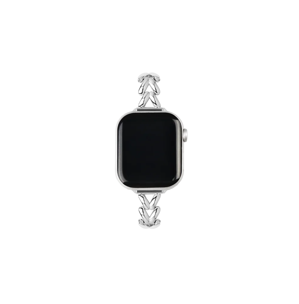 iDeal Of Sweden Apple Watch Series 9 45mm Flettet metallarmbånd, Sølv