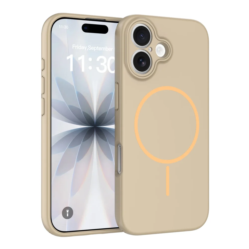 iPhone 16 MagSafe-deksel SoftArmor, Taupe