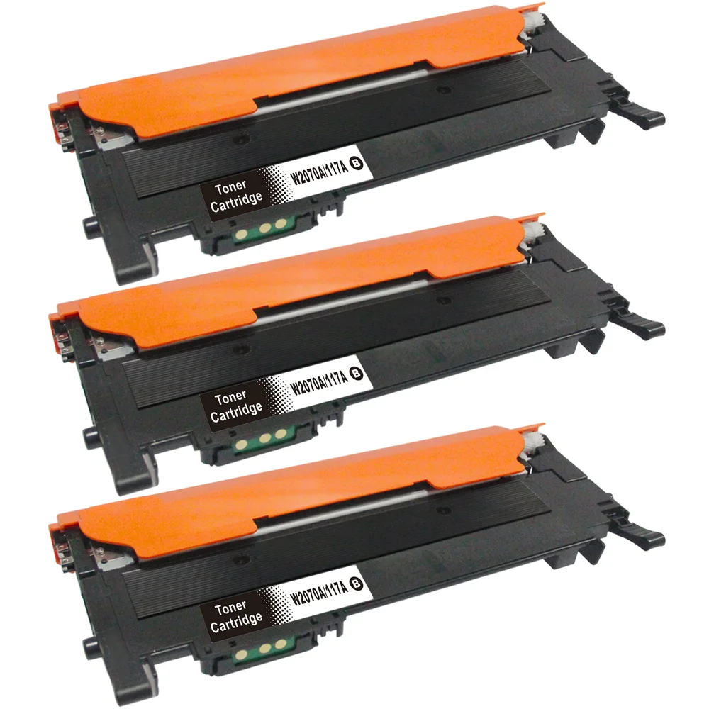3-pack Toner HP Color Laser MFP 178nw – erstatter HP 117A / W2070A, Svart, 1000 sider 3-pack Toner HP Color Laser MFP 178nw – erstatter HP 117A / W2070A, Svart, 1000 sider