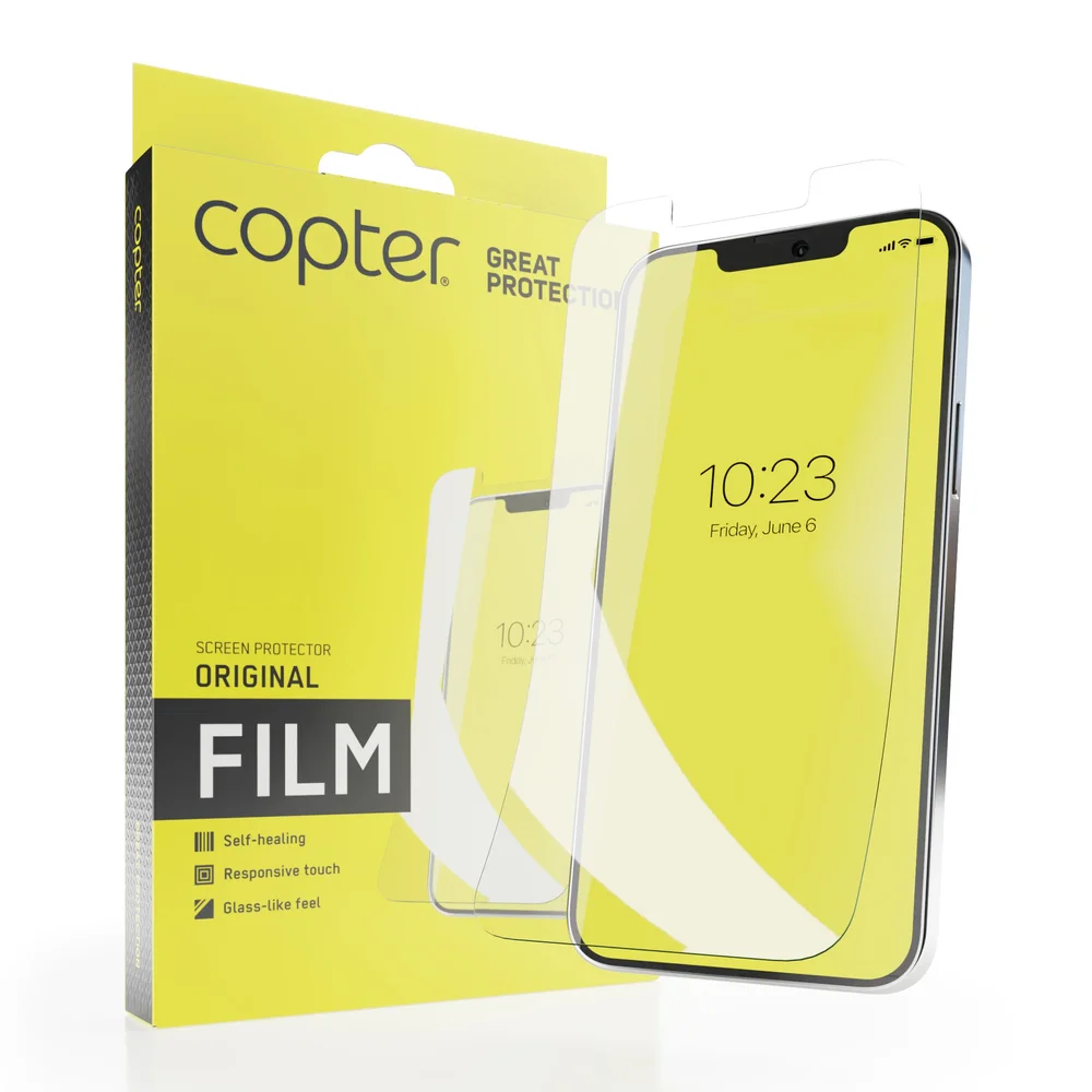 Copter iPhone 15 Pro Max Skjermbeskytter – Beskyttelsesfilm Copter iPhone 15 Pro Max Skjermbeskytter – Beskyttelsesfilm