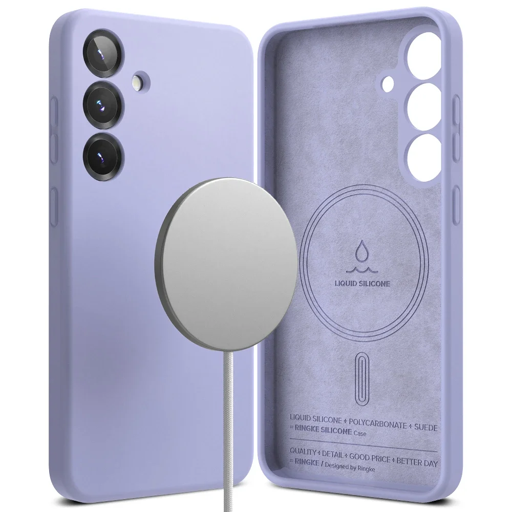 Ringke Samsung Galaxy S25 MagSafe silikondeksel, Lavender