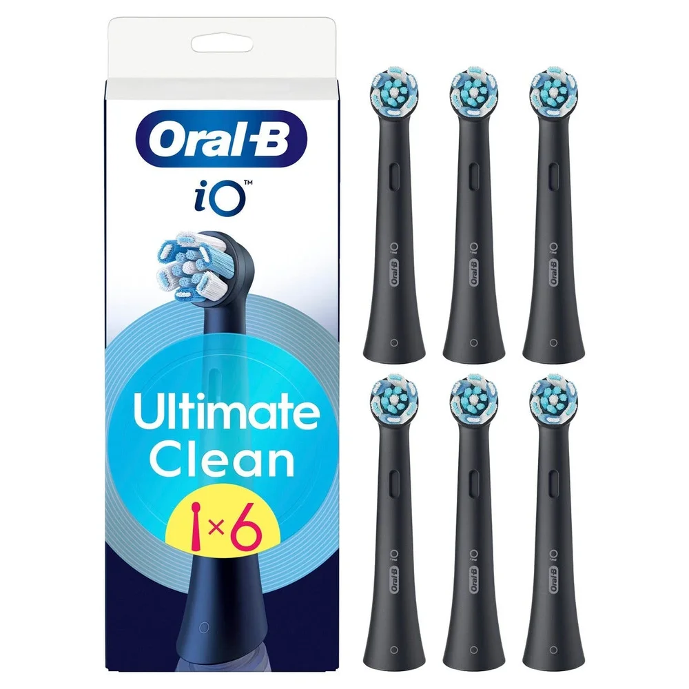 Oral-B iO Series 5N iO Ultimate Clean børstehoder 6-pakning, Svart