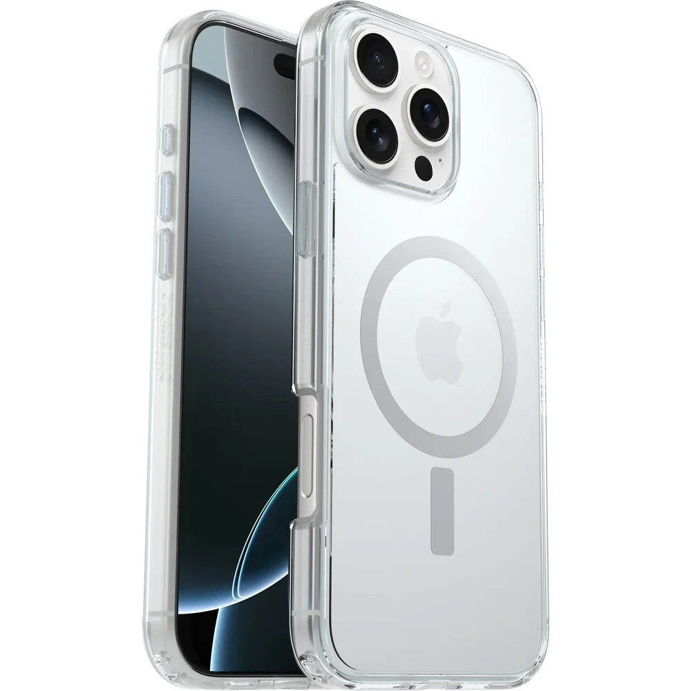 Otterbox iPhone 16 Pro Max Støtsikkert MagSafe-deksel Symmetry Plus, Gjennomsiktig