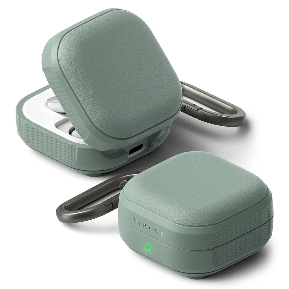 Ringke Samsung Galaxy Buds 4 Onyx MagSafe-deksel, Sage Green Ringke Samsung Galaxy Buds 4 Onyx MagSafe-deksel, Sage Green