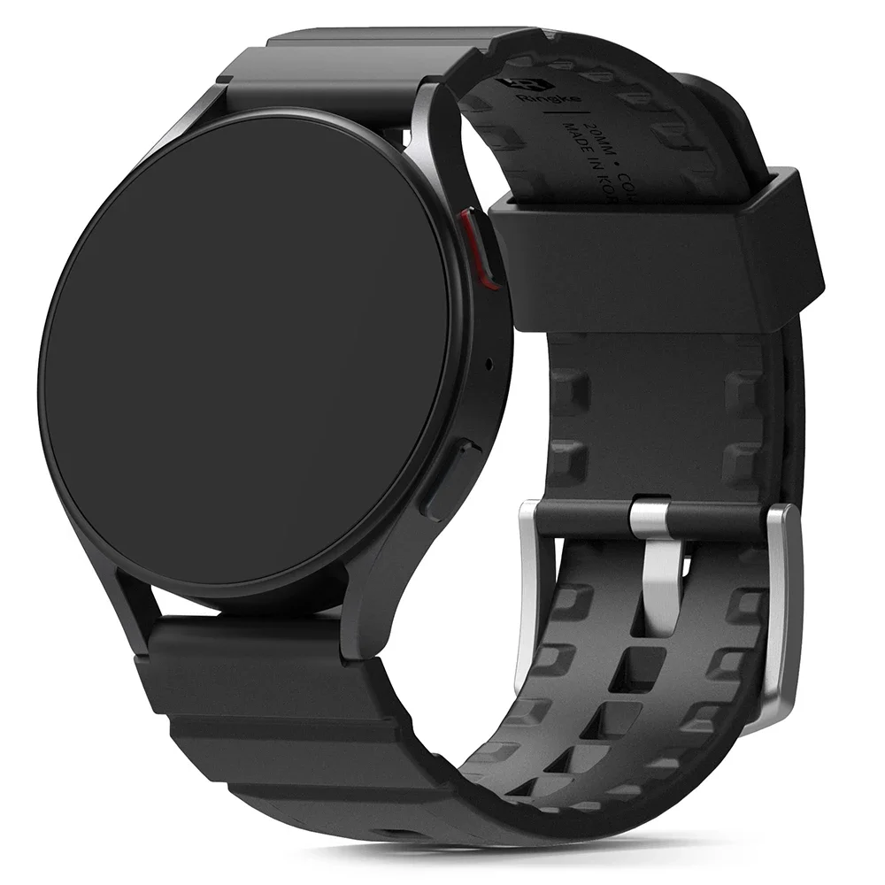 Ringke Samsung Galaxy Watch 4 Classic 42mm Reim Rubber One Bold Svart Ringke Samsung Galaxy Watch 4 Classic 42mm Reim Rubber One Bold Svart