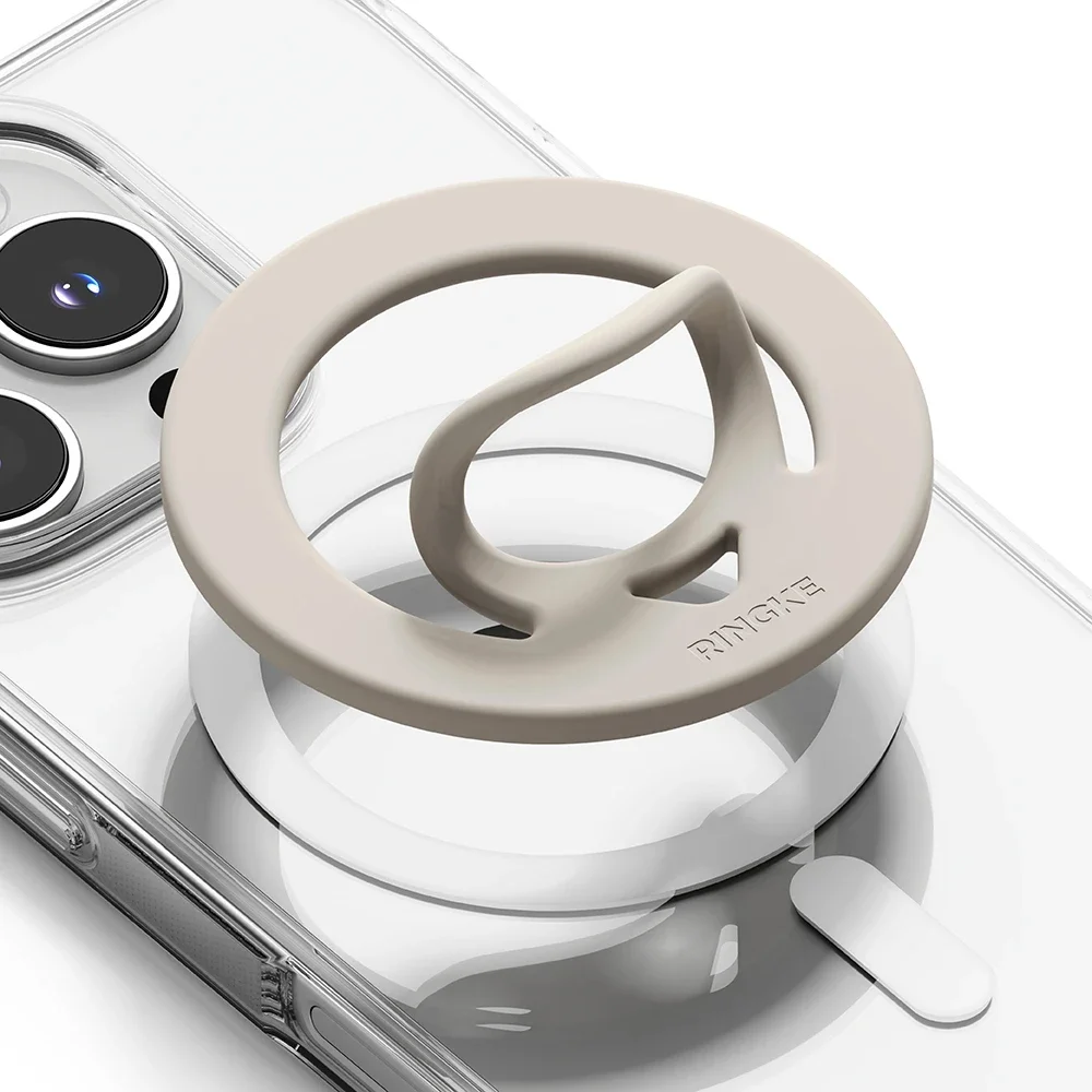 Ringke Dual magnetisk ring i silikon, Warm Gray