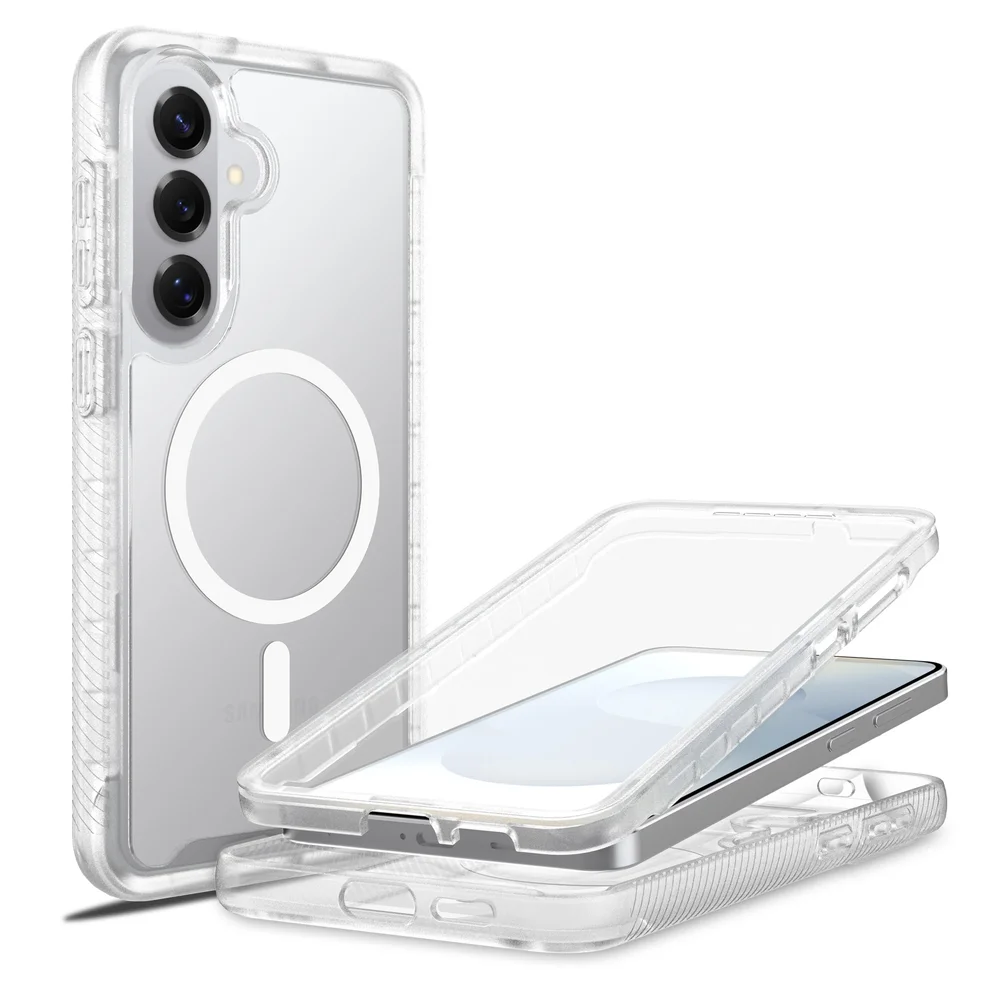 Mobique Samsung Galaxy S26 Plus Deksel Magnetisk Full Protection, Gjennomsiktig