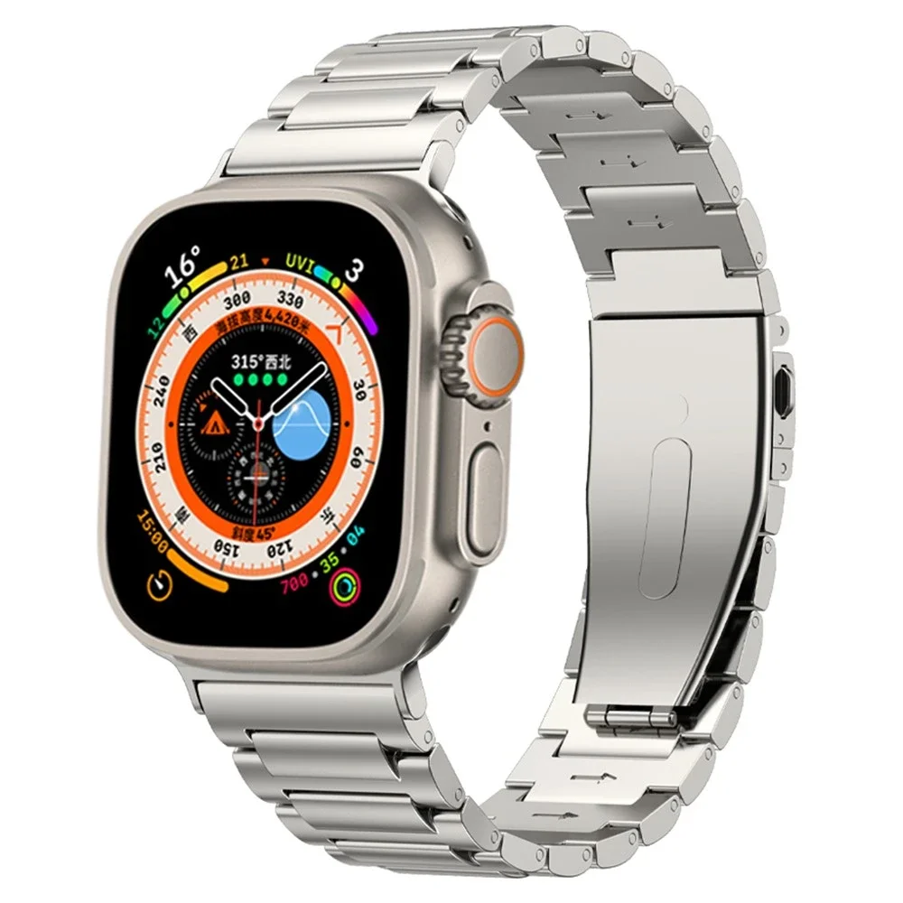Apple Watch Series 4-6 44mm Stilig reim i titan, Titan