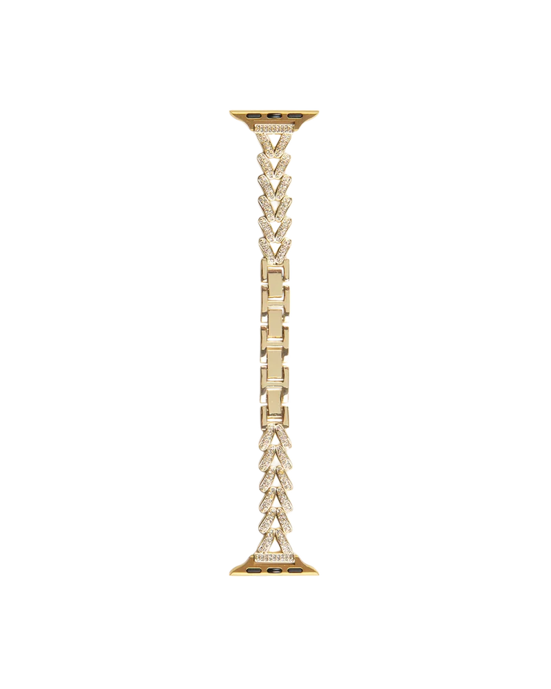 iDeal Of Sweden Apple Watch Series 8 41mm Flettet metallarmbånd, Gold Sparkle