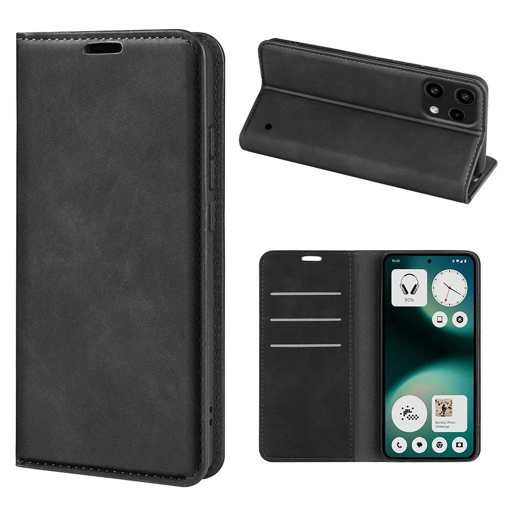 Nothing Phone 3a Lite Slankt etui med kortlomme, Svart