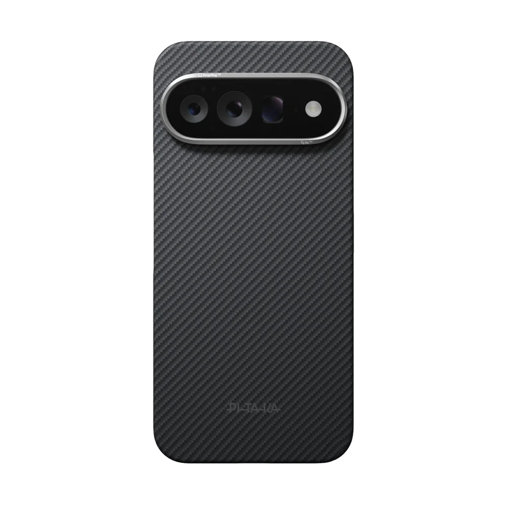 Pitaka Google Pixel 11 Pro MagSafe Edge-deksel i aramidfiber, Svart