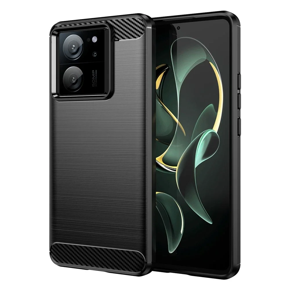 tectTech Xiaomi 13T TPU-deksel Brushed, Svart
