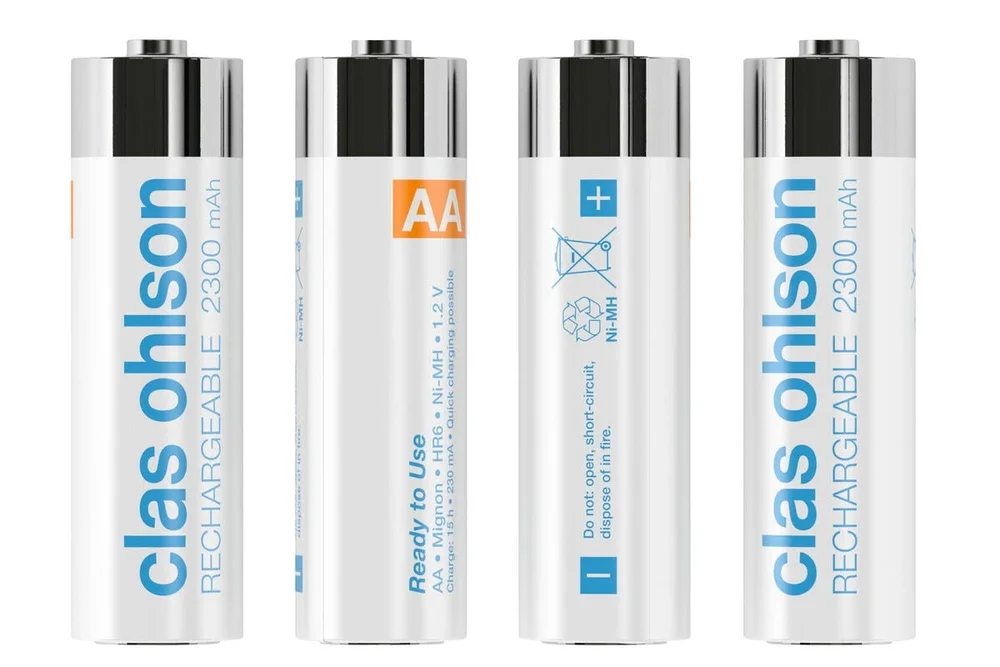 Clas Ohlson Oppladbart AA/HR6-batteri (4-pakning)