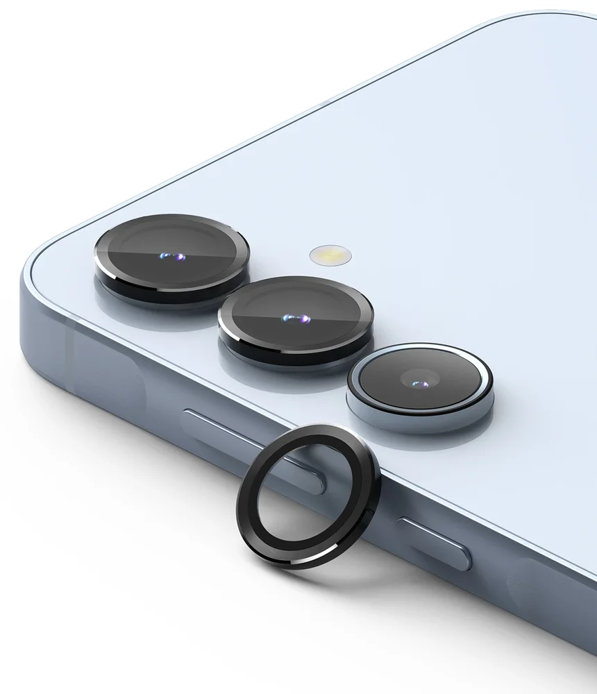 Ringke Samsung Galaxy A35 Linsebeskyttelse med aluminiumsramme, Svart