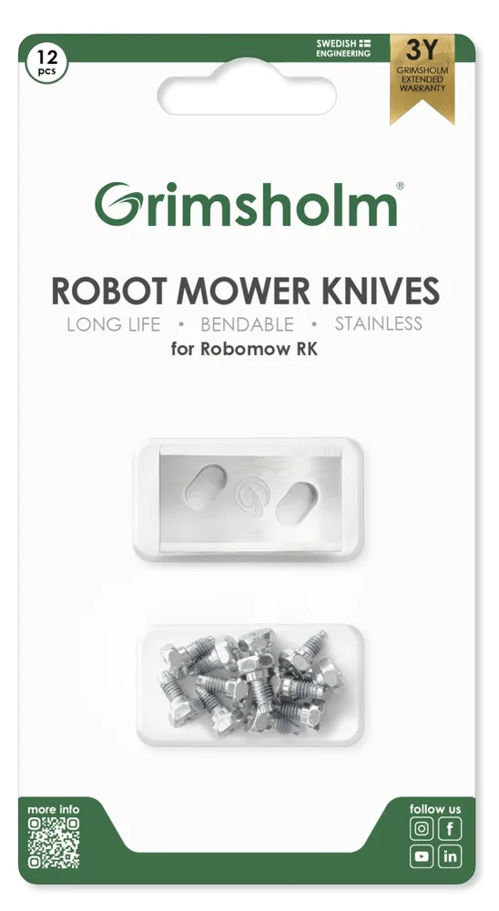Grimsholm 12-pack robotgressklipperkniver for Robomow Grimsholm 12-pack robotgressklipperkniver for Robomow