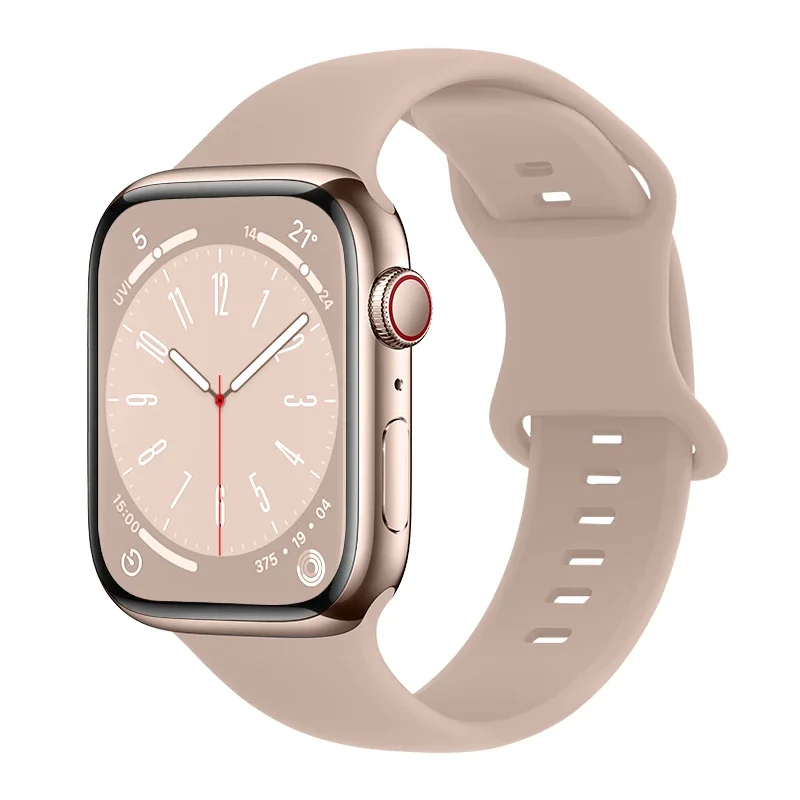 Apple Watch SE 3 40mm Reim i silikon, Rosa Apple Watch SE 3 40mm Reim i silikon, Rosa