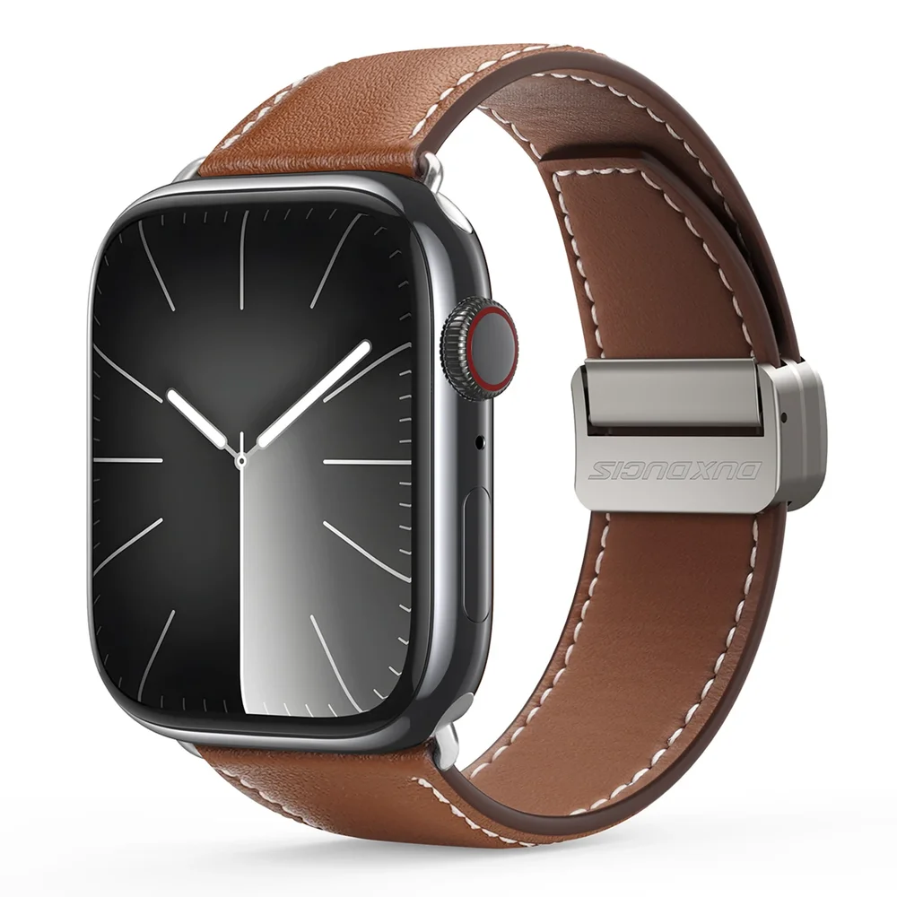 Dux Ducis Apple Watch Series 1-3 38mm Reim i lær, Brun