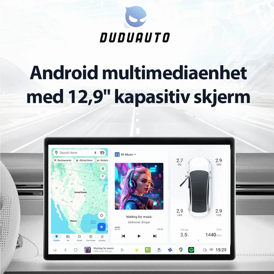 DUDU 7 Android multimediaenhet – 12,9" v:3630907 DUDU 7 Android multimediaenhet – 12,9" v:3630907