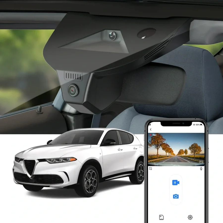 FITCAMX Integrert Plug & Play 4K Dashcam v:624529