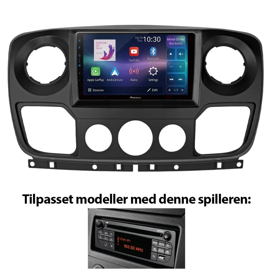 Pioneer 9" Perfect Fit spiller Renault v:7596713