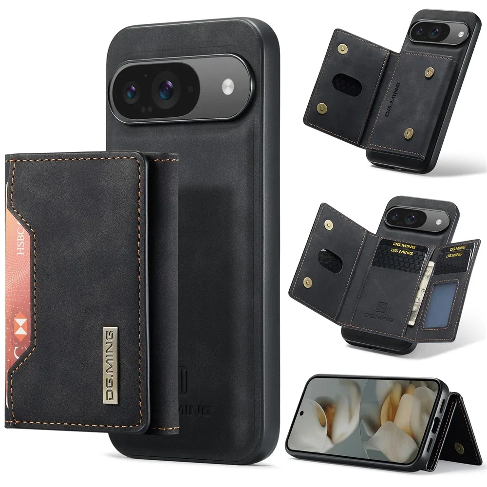 DG.MING Google Pixel 11 Deksel med avtakbar lommebok, Svart DG.MING Google Pixel 11 Deksel med avtakbar lommebok, Svart