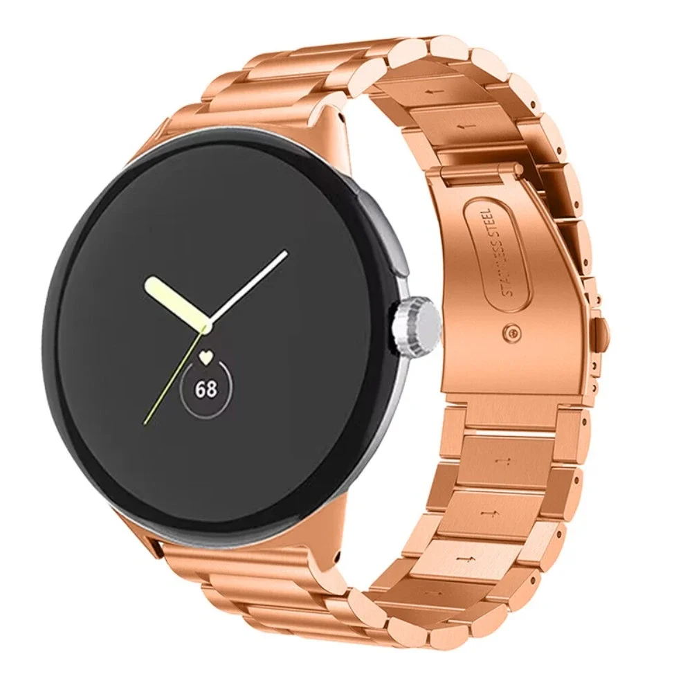 Google Pixel Watch 4 45mm Elegant lenkereim i metall, Rosegull Google Pixel Watch 4 45mm Elegant lenkereim i metall, Rosegull