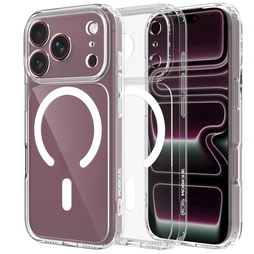 Mobique iPhone 18 Pro MagSafe Hybrid-deksel, Gjennomsiktig