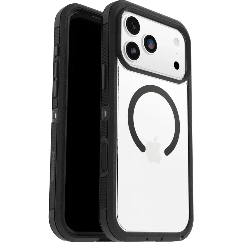 Otterbox iPhone 17 Pro Max Defender XT Riktig støtsikkert MagSafe-deksel, Svart/gjennomsiktig