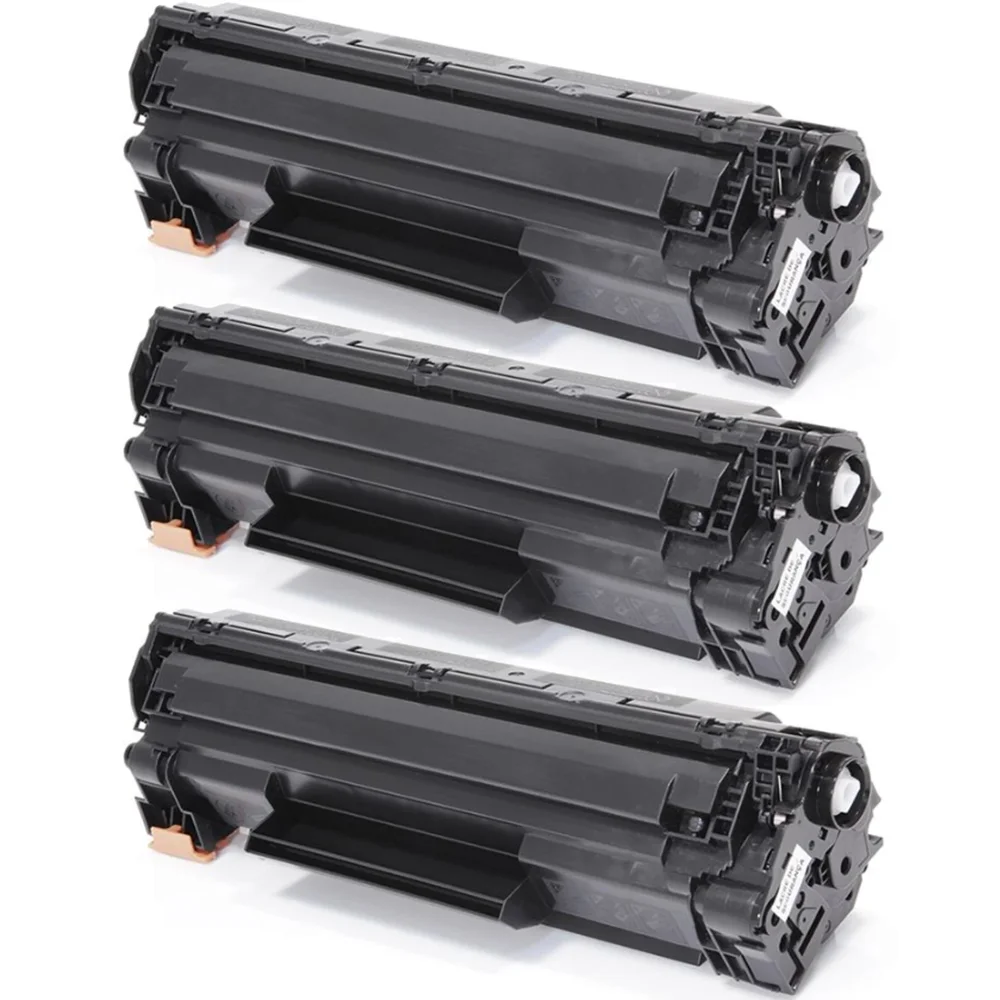 3-pack Toner Canon i-SENSYS MF232w - erstatter Canon 737 / CRG-737, Svart, 1500 sider