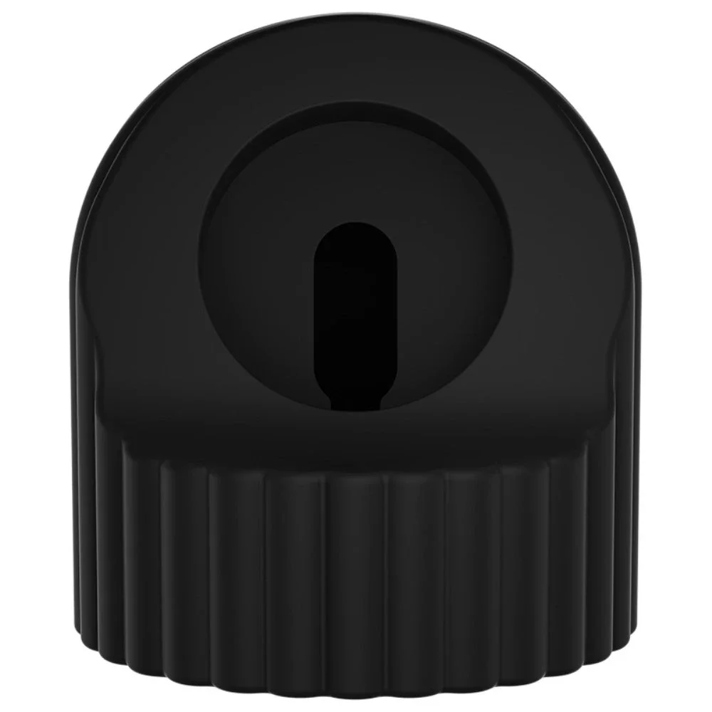 Apple Watch Laderstativ i bølgete silikon, Svart Apple Watch Laderstativ i bølgete silikon, Svart
