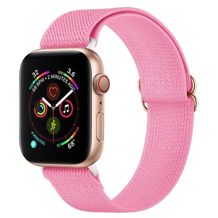 Apple Watch SE 3 40mm Elastisk reim, Lys rosa Apple Watch SE 3 40mm Elastisk reim, Lys rosa