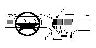 BRODIT Brodit ProClip Center mount v:1938033 BRODIT Brodit ProClip Center mount v:1938033