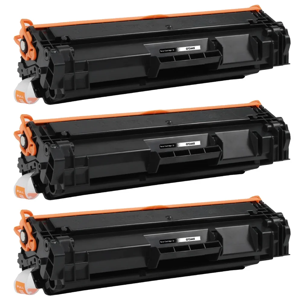 3-pack Toner HP LaserJet Pro M17w - erstatter HP 44X / CF244X, Svart, 2000 sider