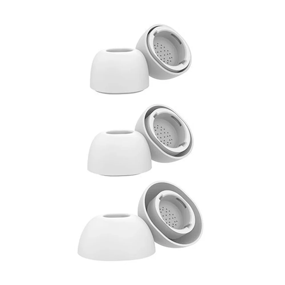 Ahastyle Samsung Galaxy Buds 3 Pro 3-pack Silikon Ear Tips, Hvit Ahastyle Samsung Galaxy Buds 3 Pro 3-pack Silikon Ear Tips, Hvit