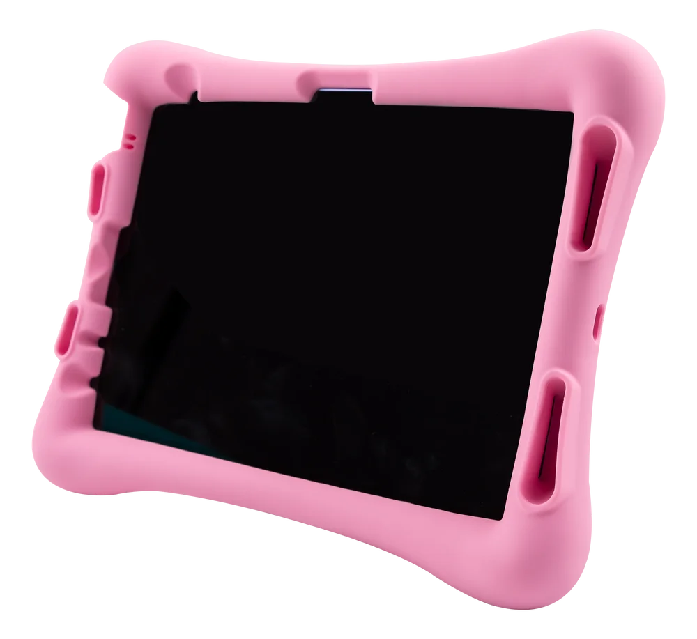 Deltaco Apple iPad Pro 11 2nd Gen (2020) Mykt silikondeksel for barn med stativfunksjon, Rosa