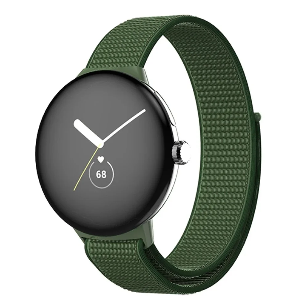 Google Pixel Watch 4 45mm Reim i nylon, Grønn Google Pixel Watch 4 45mm Reim i nylon, Grønn
