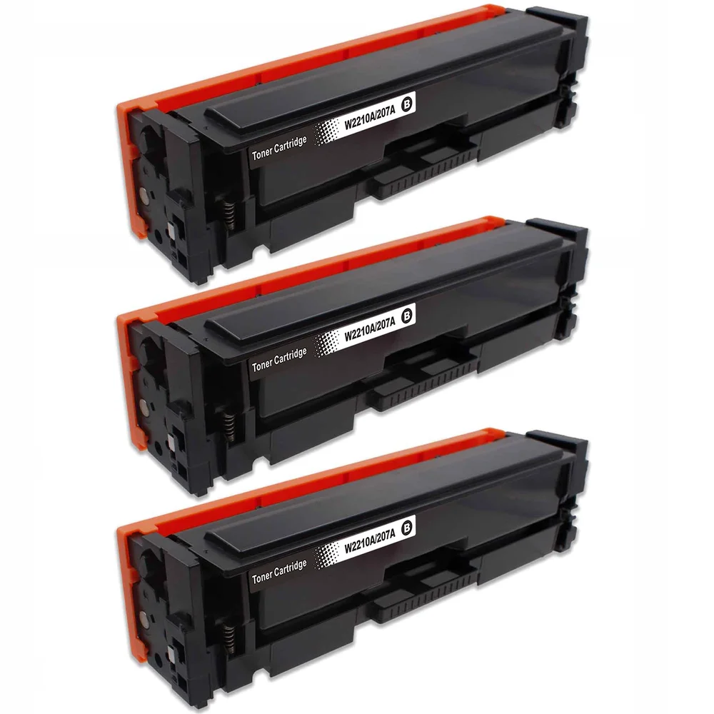 3-pack Toner HP Color LaserJet Pro MFP M282nw – erstatter HP 207A / W2210A, Svart, 1350 sider 3-pack Toner HP Color LaserJet Pro MFP M282nw – erstatter HP 207A / W2210A, Svart, 1350 sider