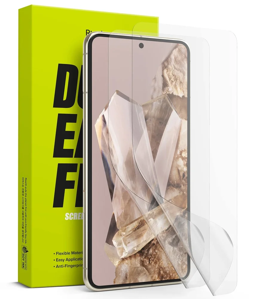 Ringke Google Pixel 8 Pro Skjermbeskytter beskyttelsesfilm – Dual Easy (2-pack) Ringke Google Pixel 8 Pro Skjermbeskytter beskyttelsesfilm – Dual Easy (2-pack)