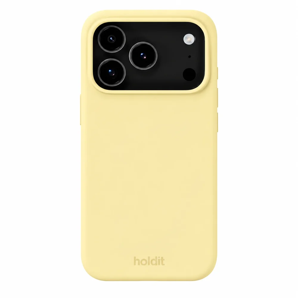 Holdit iPhone 17 Pro Silicone Case, Butter Yellow Holdit iPhone 17 Pro Silicone Case, Butter Yellow