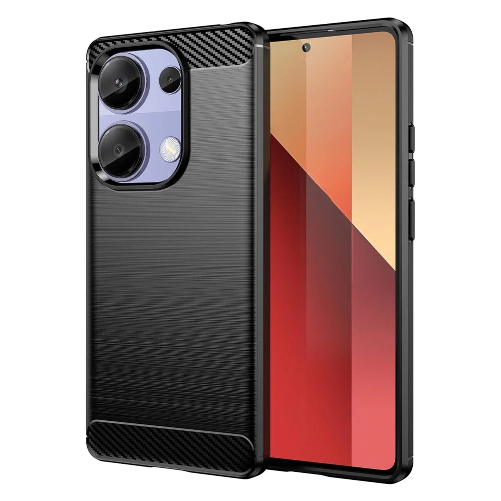 tectTech Xiaomi Redmi Note 13 Pro 4G TPU-deksel Brushed, Svart