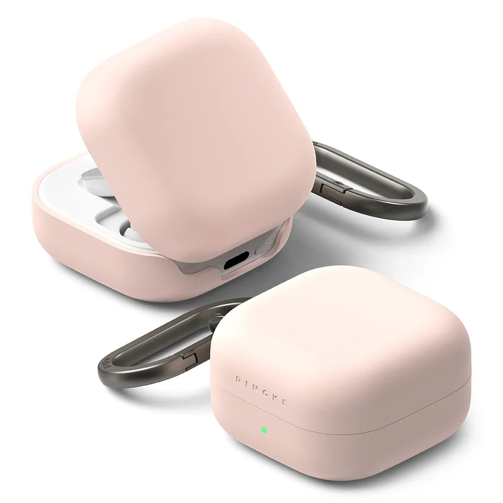 Ringke Samsung Galaxy Buds 4 Pro Silikondeksel, Pink Sand Ringke Samsung Galaxy Buds 4 Pro Silikondeksel, Pink Sand