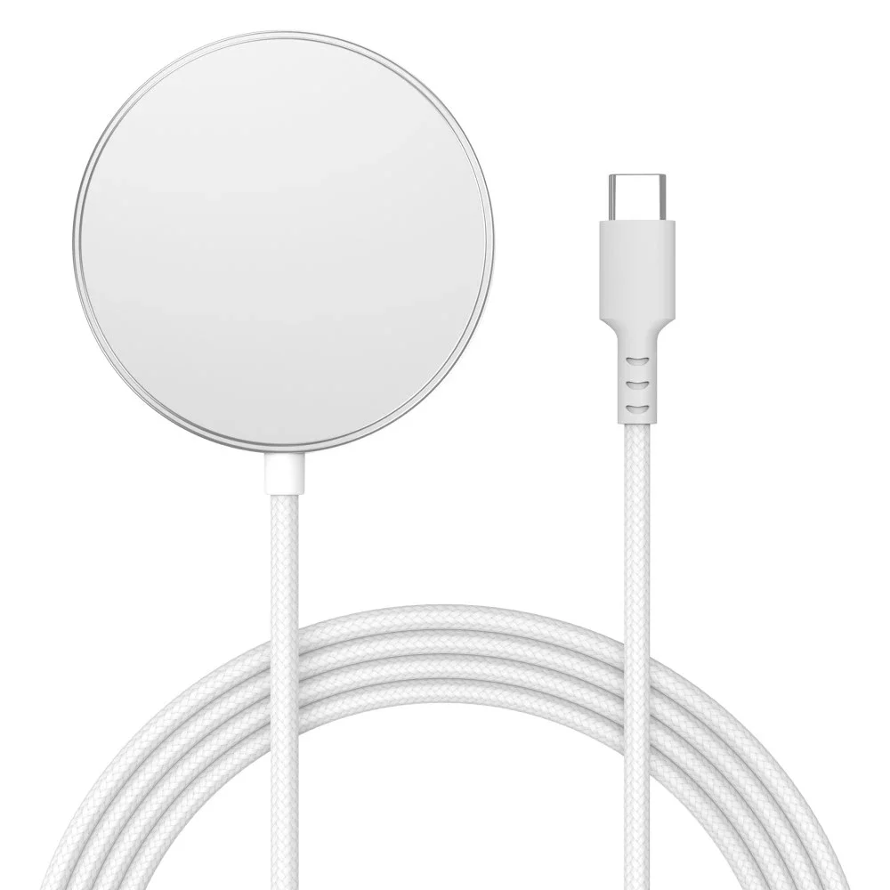 Apple iPhone 13 Pro Max Qi2 Magnetisk trådløs lader 15W, Hvit Apple iPhone 13 Pro Max Qi2 Magnetisk trådløs lader 15W, Hvit