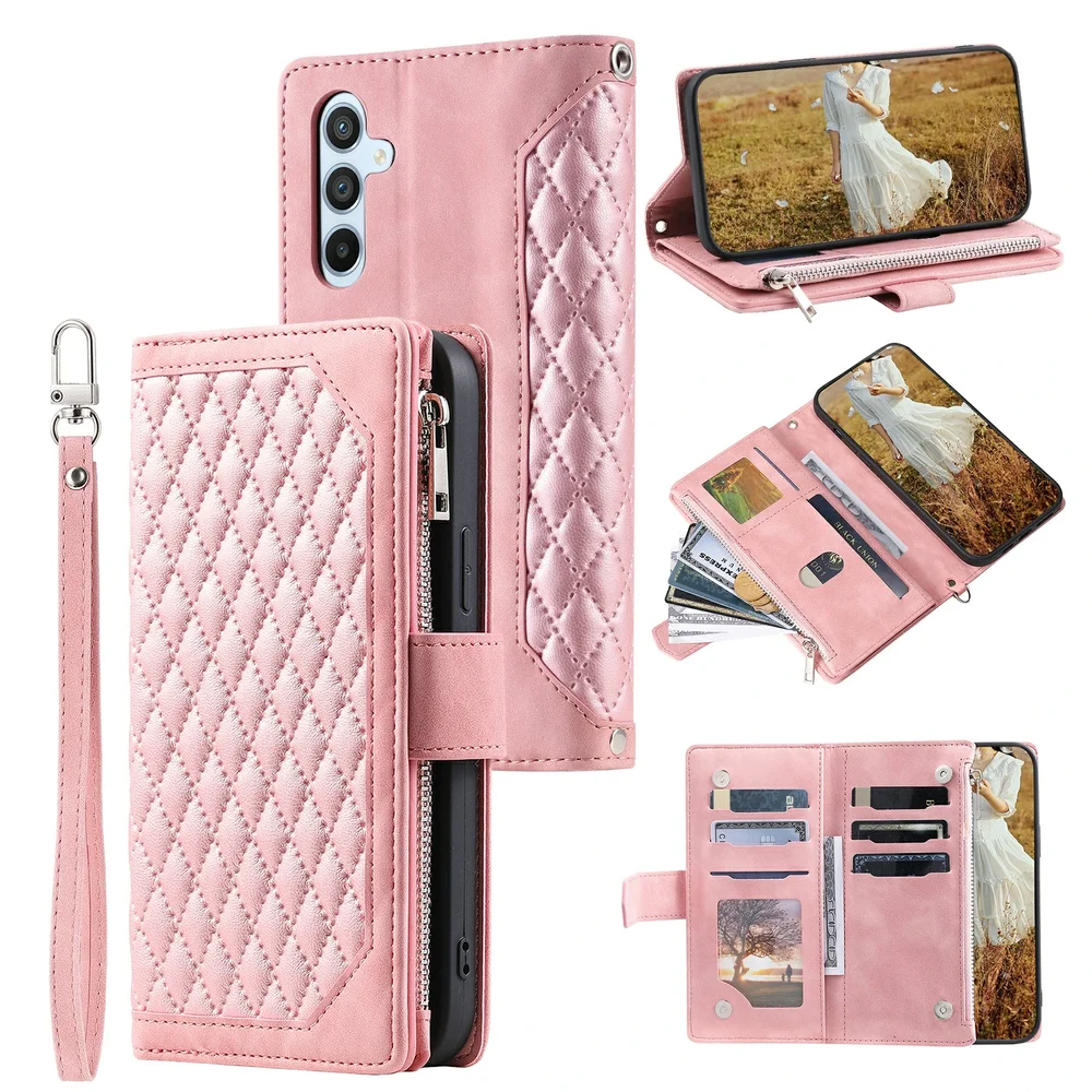 Samsung Galaxy S26 Vattert lommebokveske, Rosa