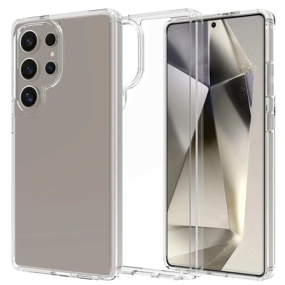 Mobique Samsung Galaxy S25 Ultra Crystal Hybrid-deksel, Gjennomsiktig