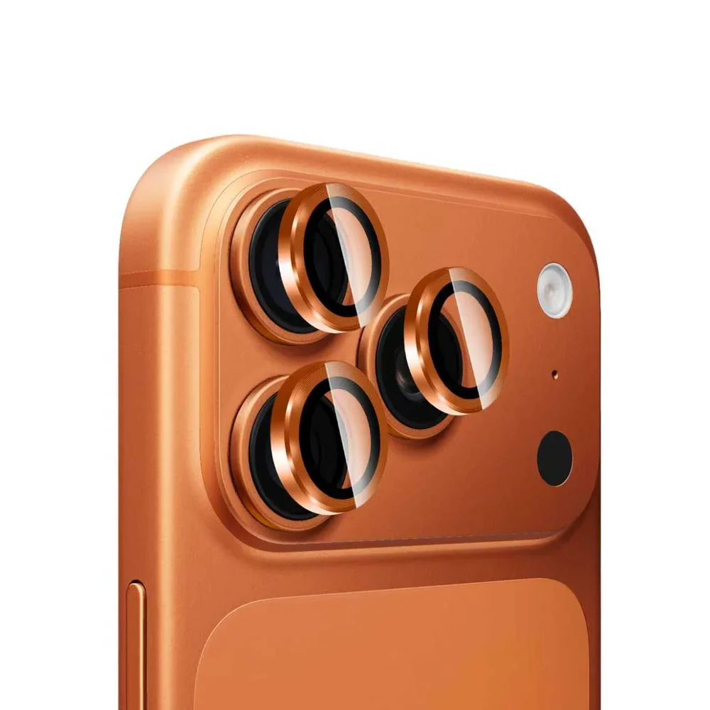 Mobique Linsebeskytter Metall iPhone 17 Pro Max, Oransje
